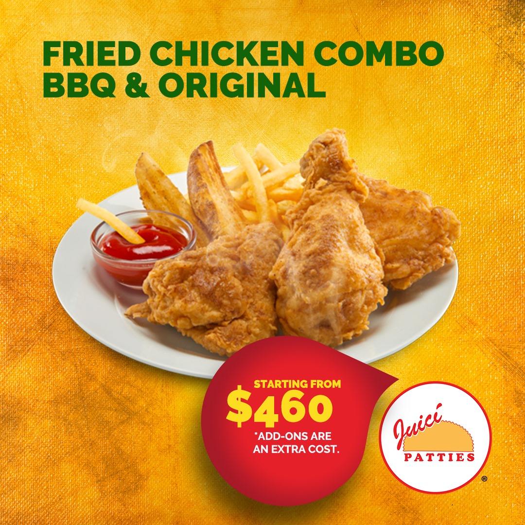 Juici Patties 1pc Chicken Combo Cabbie JA