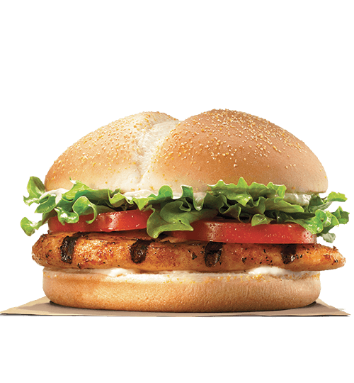 Burger King  Tendergrill Chicken Sandwich w/corn dusted bun