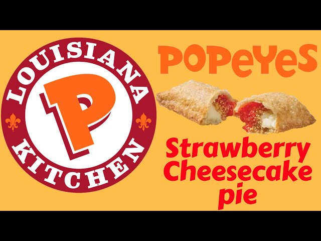 Popeyes Fried Strawberry Cream Cheese Pie