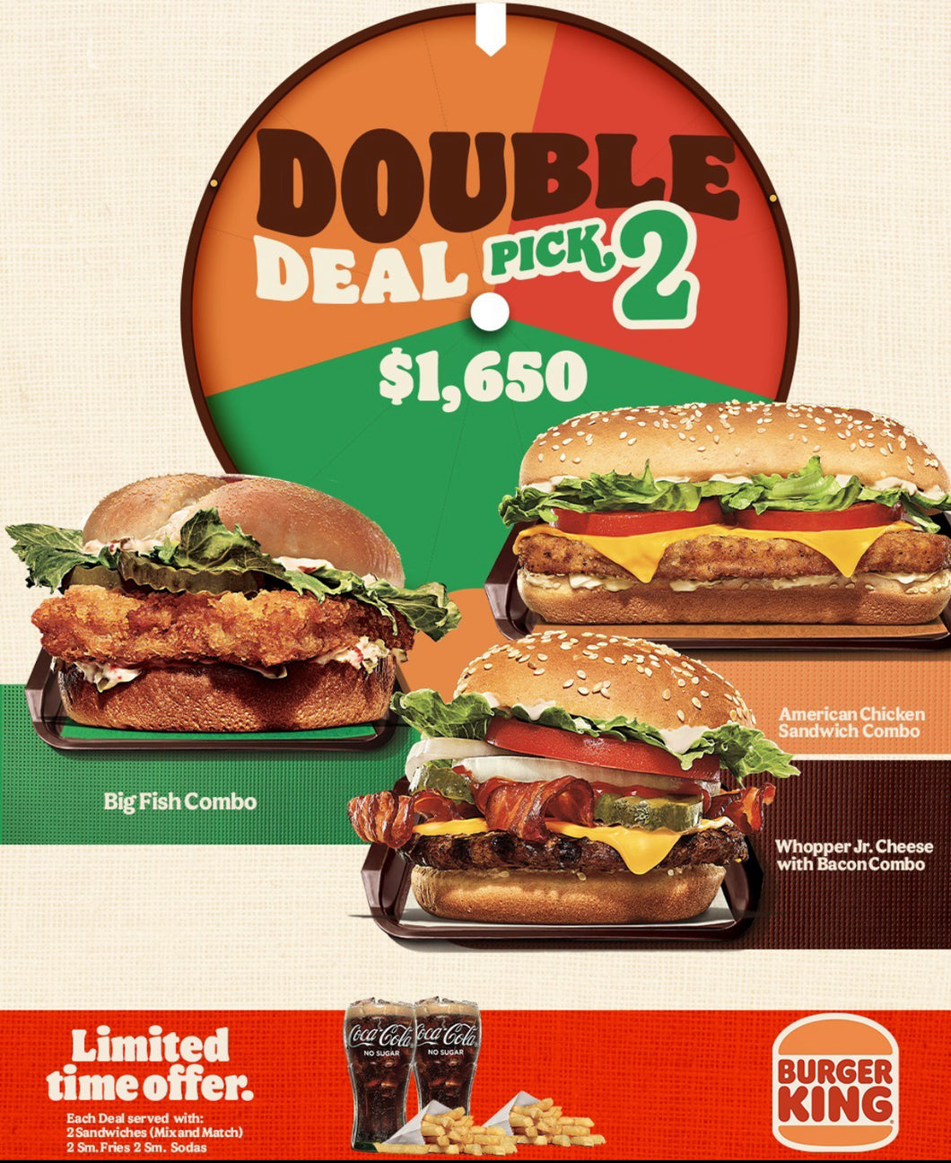 Burger King Double Deal Pick 2