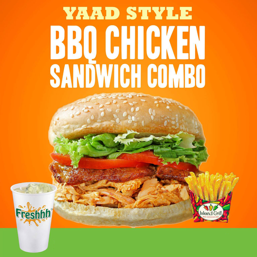 Island Grill YAAD Style BBQ Chicken Sandwich Combo