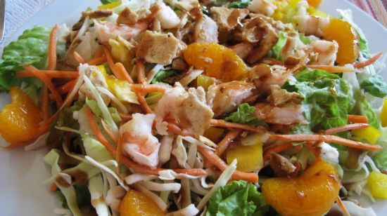 Flamin Wok Chicken and Shrimp Salad